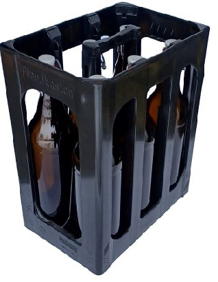 Plastic crate incl. 6 KF bottles 1,0l