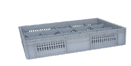 Perforated crate 1215
 grey